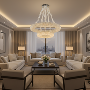 Křišťálový lustr s dálkovým ovládáním, PRAHA Imperio, 78W, průměr 71cm, studené/teplé/neutrální světlo, zlatá, nastavitelná výška LED lustr s dálkovým ovládáním Výchozí název Alessandro Design