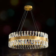 CASERTA Regalis LED lustr s dálkovým ovládáním, 95W, stmívatelný, průměr 80cm, zlaté LED lustry s dálkovým ovládáním Výchozí název Alessandro Design