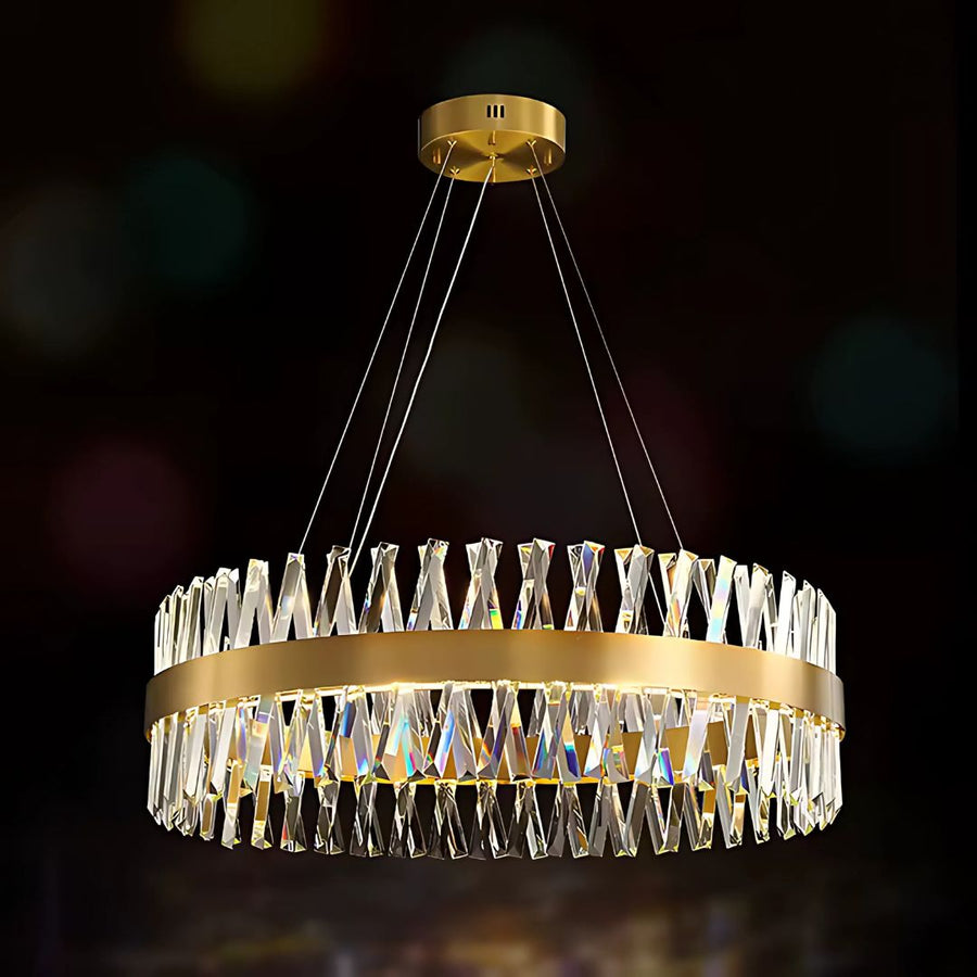 CASERTA Regalis LED lustr s dálkovým ovládáním, 95W, stmívatelný, průměr 80cm, zlaté LED lustry s dálkovým ovládáním Výchozí název Alessandro Design