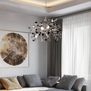 Moderní svícen, CAPRICIO Allegro, 2xE14, průměr 40 cm, lesklý chrom, nastavitelná výška Moderní svícen Výchozí název Alessandro Design