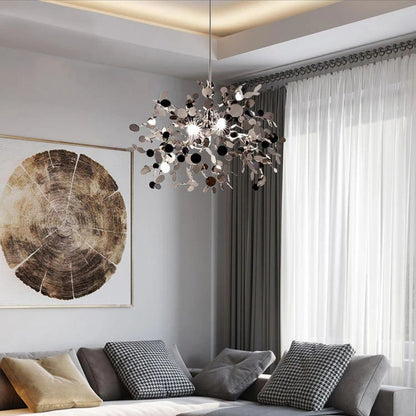 Moderní svícen, CAPRICIO Allegro, 2xE14, průměr 40 cm, lesklý chrom, nastavitelná výška Moderní svícen Výchozí název Alessandro Design