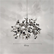 Moderní svícen, CAPRICIO Allegro, 2xE14, průměr 40 cm, lesklý chrom, nastavitelná výška Moderní svícen Výchozí název Alessandro Design