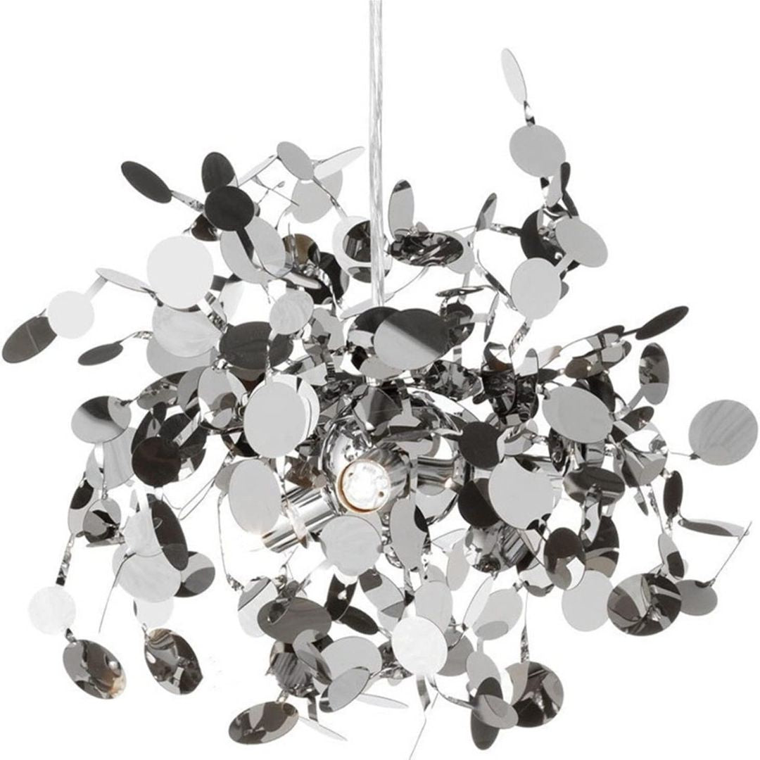 Moderní svícen, CAPRICIO Allegro, 2xE14, průměr 40 cm, lesklý chrom, nastavitelná výška Moderní svícen Výchozí název Alessandro Design