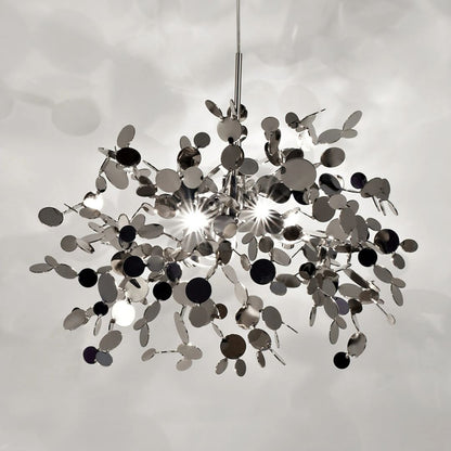 Moderní svícen, CAPRICIO Allegro, 2xE14, průměr 40 cm, lesklý chrom, nastavitelná výška Moderní svícen Výchozí název Alessandro Design