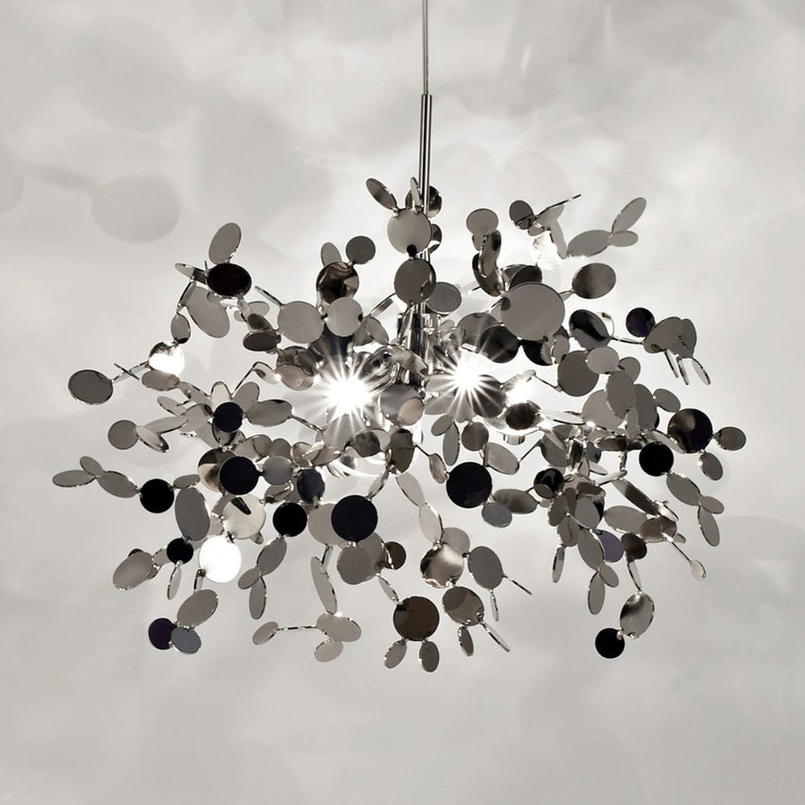 Moderní svícen, CAPRICIO Allegro, 2xE14, průměr 40 cm, lesklý chrom, nastavitelná výška Moderní svícen Výchozí název Alessandro Design