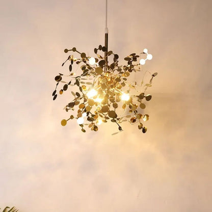 Moderní svícen, CAPRICIO Allegro, 2xE14, Průměr 40 cm, Zlatá, Nastavitelná výška Moderní svícen Výchozí název Alessandro Design