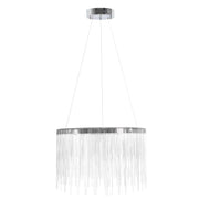 Závěsný LED lustr s dálkovým ovládáním ILLUMINA MAGNUS, 20W, studené/teplé/neutrální světlo, stmívatelný, stříbrný Moderní svícen Výchozí název Alessandro Design