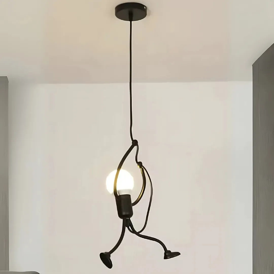 Lustra MODERNA, tip Pendul, FUNTASIA, Figurina, 1xE27, Inaltime Reglabila, Negru Lustre Industrial Default Title Alessandro Design