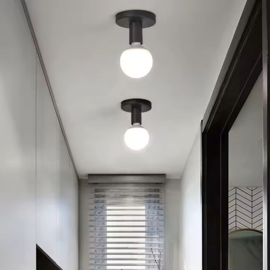 MODERNISTICKÝ Lustr Mono 1x E27, Černý, Moderní Design Luster Průmyslový Výchozí název Alessandro Design