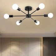 Lustr Mikkos 6XE27, průměr 49cm, Černá Moderní Lustry Výchozí název Alessandro Design