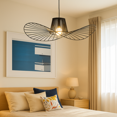 Lustr závěsný ELIAS 60cm, 1x E27, kov, nastavitelná výška, černý