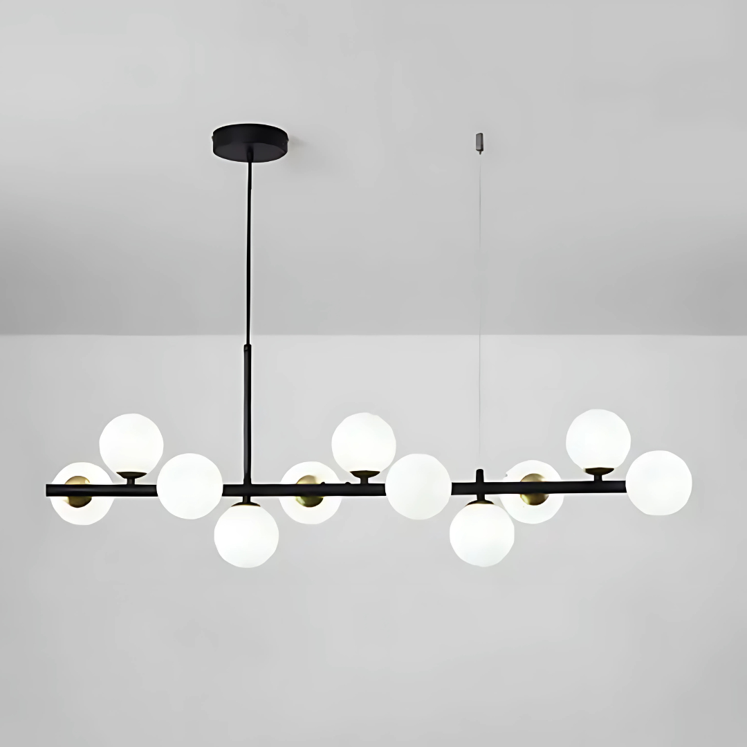 Moderní lustr LOFT Pavilion, 11x G9, černý, kov, výškově nastavitelné moderní lustry Výchozí název Alessandro Design