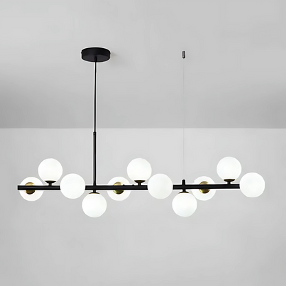 Moderní lustr LOFT Pavilion, 11x G9, černý, kov, výškově nastavitelné moderní lustry Výchozí název Alessandro Design