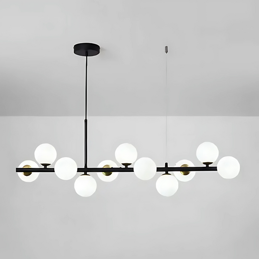 Moderní lustr LOFT Pavilion, 11x G9, černý, kov, výškově nastavitelné moderní lustry Výchozí název Alessandro Design