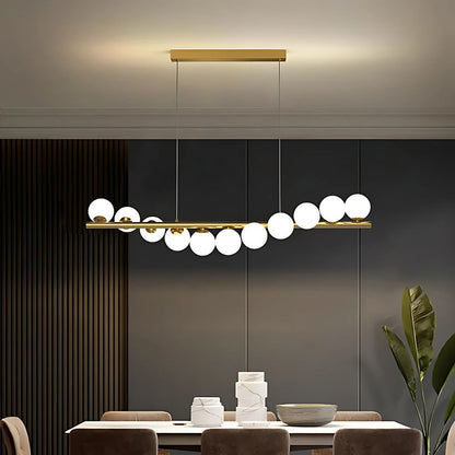 Halový lustr LOFT, 11x G9, zlatá bílá, kov, nastavitelná výška, elegantní moderní lustry Výchozí název Alessandro Design