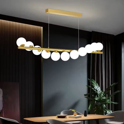 Halový lustr LOFT, 11x G9, zlatá bílá, kov, nastavitelná výška, elegantní moderní lustry Výchozí název Alessandro Design