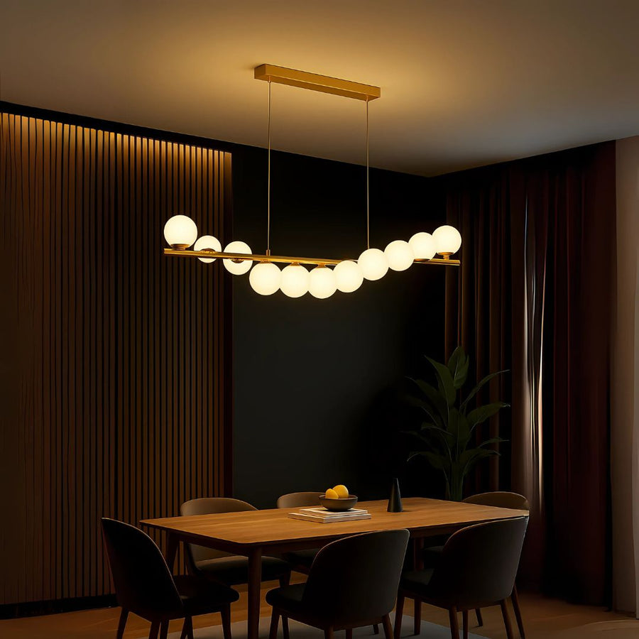Halový lustr LOFT, 11x G9, zlatá bílá, kov, nastavitelná výška, elegantní moderní lustry Výchozí název Alessandro Design