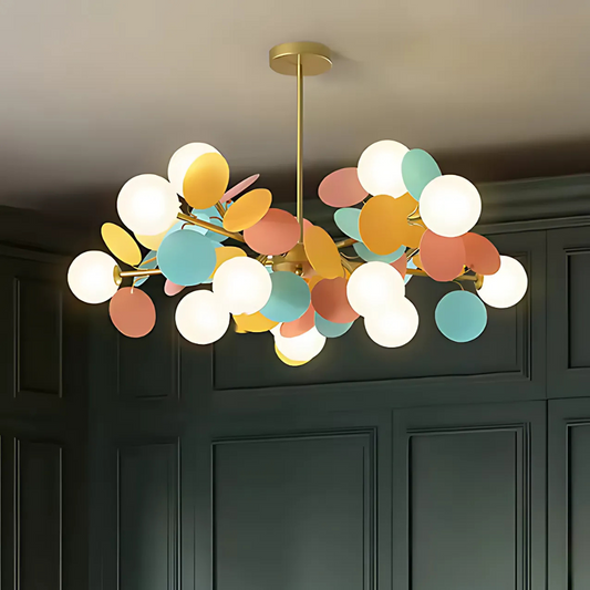 Závěsný lustr SVEN, 15x G9, vícebarevné moderní lustry Výchozí název Alessandro Design