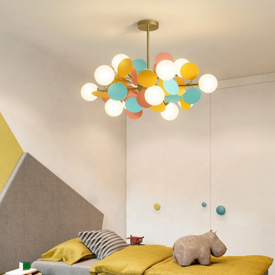 Závěsný lustr SVEN, 15x G9, vícebarevné moderní lustry Výchozí název Alessandro Design