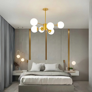 LOFT závěsný lustr, 6x E27, zlaté moderní lustry Výchozí název Alessandro Design
