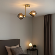 MODUS moderní žárovkový lustr, 2x E27, zlatý, kovový Moderní lustry Výchozí název Alessandro Design