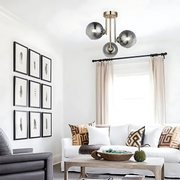 Moderní lustr s žárovkou MODUS, 3x E27, zlatá, kov Moderní lustry Výchozí název Alessandro Design
