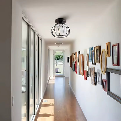 Lustr Monica, 1 X E27, Ø 16 cm, černý, kov / sklo Klasické lustry Výchozí název Alessandro Design