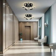 LED lustr VERTEX HELIX, 65W, studené/teplé/neutrální světlo, černé LED lustry Výchozí název Alessandro Design