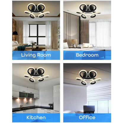 LED lustr VERTEX HELIX, 65W, studené/teplé/neutrální světlo, černé LED lustry Výchozí název Alessandro Design
