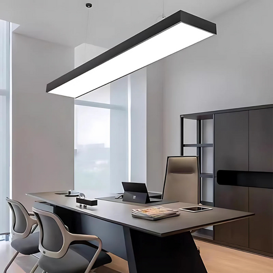 Lustra LED suspendata DARIN, 120cm, 23W, Inaltime Reglabila, Lumina Rece, Negru Lustre Moderne Default Title Alessandro Design
