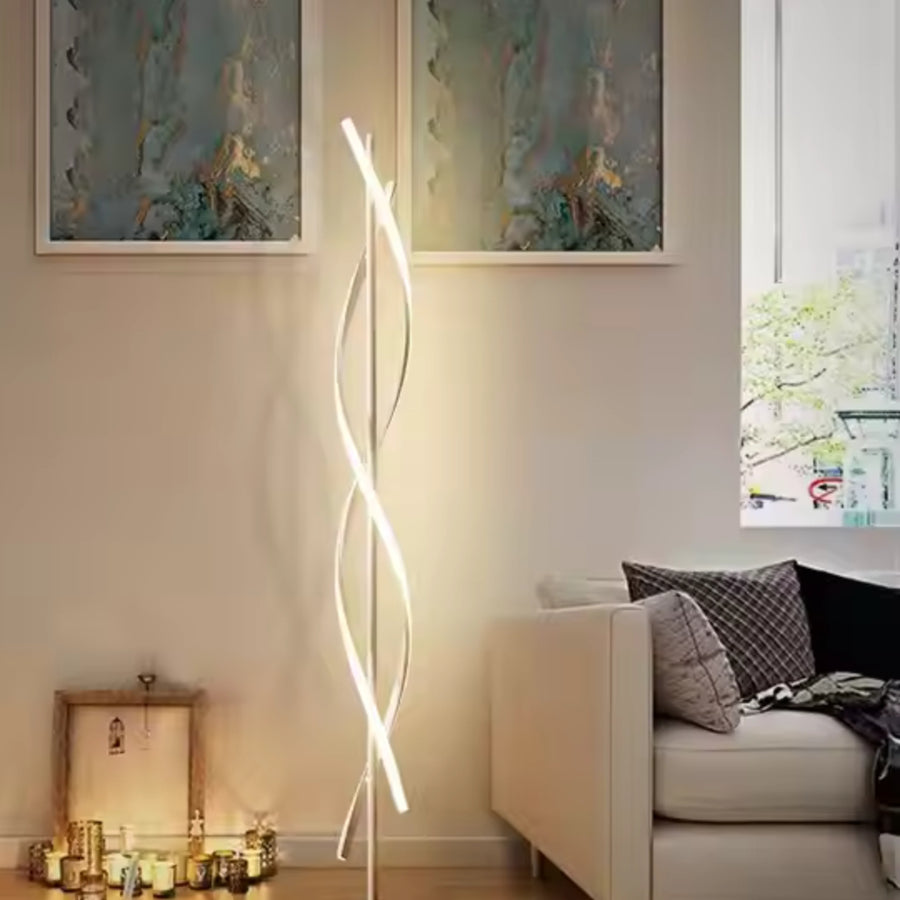 Usilon LED lampa, 48W, studené/teplé/neutrální světlo, kov a akryl, bílá veioze a výchozí název Designová lampa Alessandro