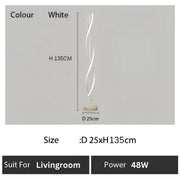 Usilon LED lampa, 48W, studené/teplé/neutrální světlo, kov a akryl, bílá veioze a výchozí název Designová lampa Alessandro