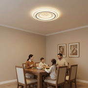 LED lustr s dálkovým ovládáním LINEA 125W, kulatý, studené/teplé/neutrální světlo, stmívatelný, černý