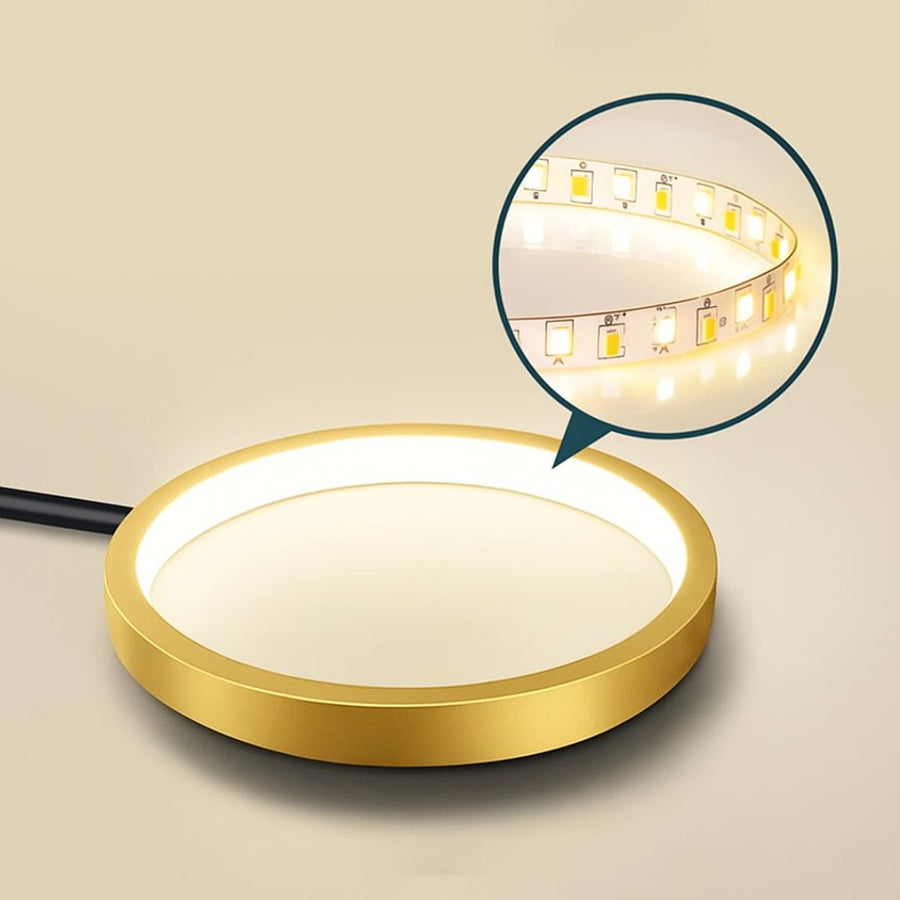 Lustra LED cu Telecomanda MARIA, 6 Elemente, 31W, Lumina Calda/Rece/Neutra 3000K/4000K/6000K, Dimabila, Auriu si Negru, Metal Lustre LED cu Telecomanda Default Title Alessandro Design
