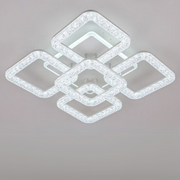 LED lustr Astrid s dálkovým ovládáním, 134W, stmívatelný, bílé LED lustry s dálkovým ovládáním Výchozí název Alessandro Design