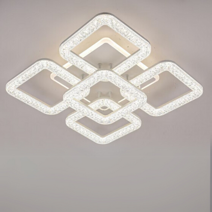 LED lustr Astrid s dálkovým ovládáním, 134W, stmívatelný, bílé LED lustry s dálkovým ovládáním Výchozí název Alessandro Design
