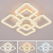LED lustr Astrid s dálkovým ovládáním, 134W, stmívatelný, bílé LED lustry s dálkovým ovládáním Výchozí název Alessandro Design
