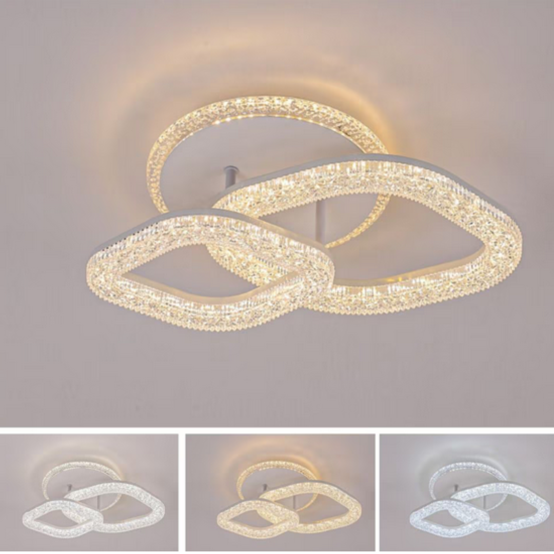 Asgard LED lustr 29W s dálkovým ovládáním, stmívatelné světlo, bílé LED lustry s dálkovým ovládáním Výchozí název Alessandro Design