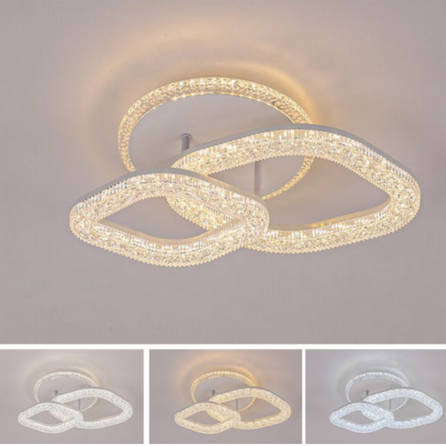 Asgard LED lustr 29W s dálkovým ovládáním, stmívatelné světlo, bílé LED lustry s dálkovým ovládáním Výchozí název Alessandro Design