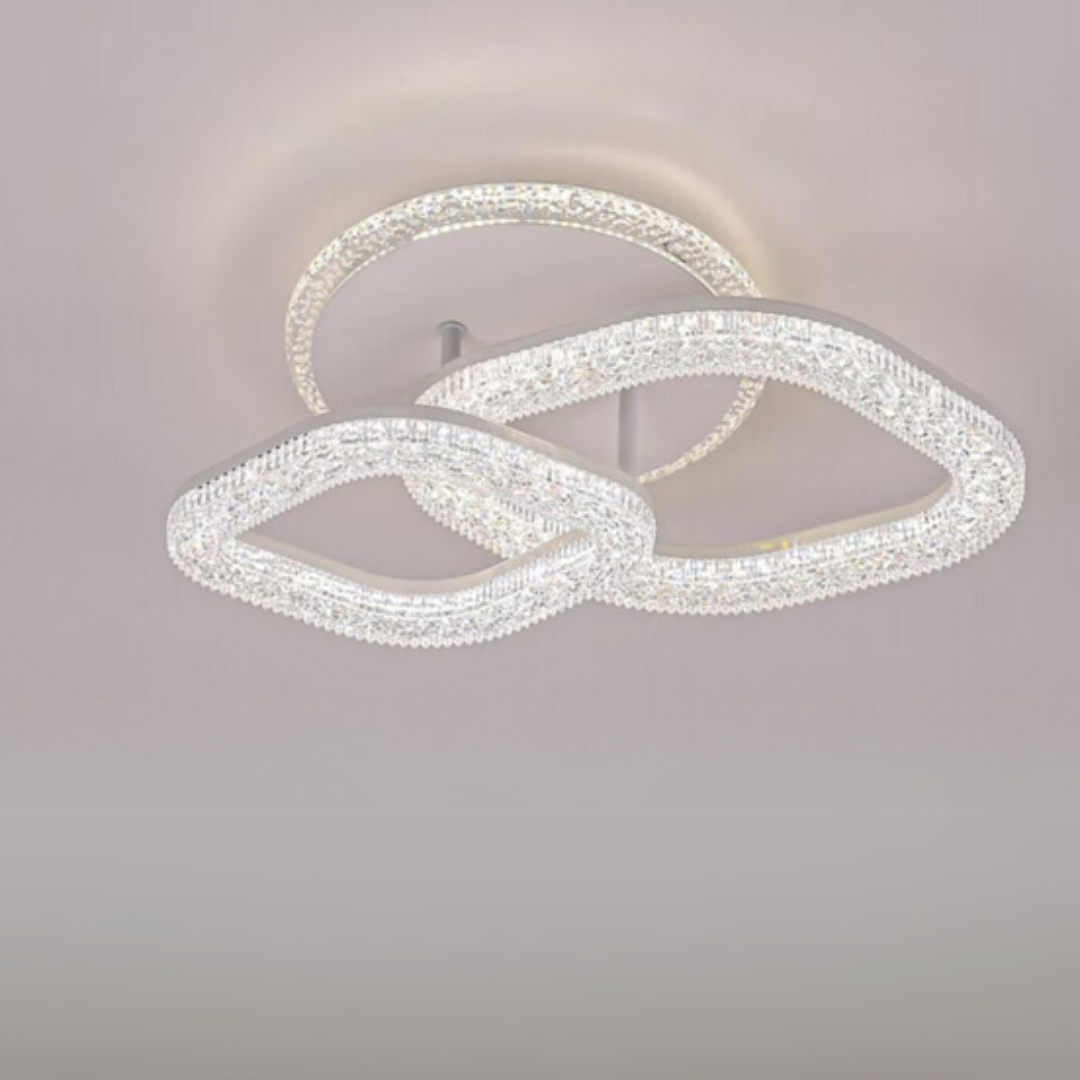 Asgard LED lustr 29W s dálkovým ovládáním, stmívatelné světlo, bílé LED lustry s dálkovým ovládáním Výchozí název Alessandro Design