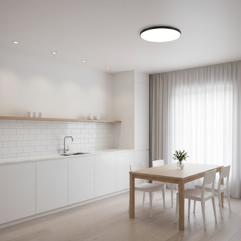 SOLIS LED stropní svítidlo 37cm 32W Cold Light Černá LED stropní svítidla Výchozí název Alessandro Design