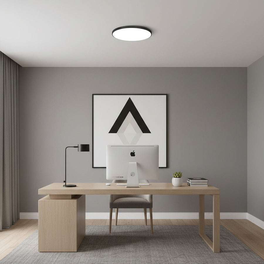 SOLIS LED stropní svítidlo 37cm 32W Cold Light Černá LED stropní svítidla Výchozí název Alessandro Design