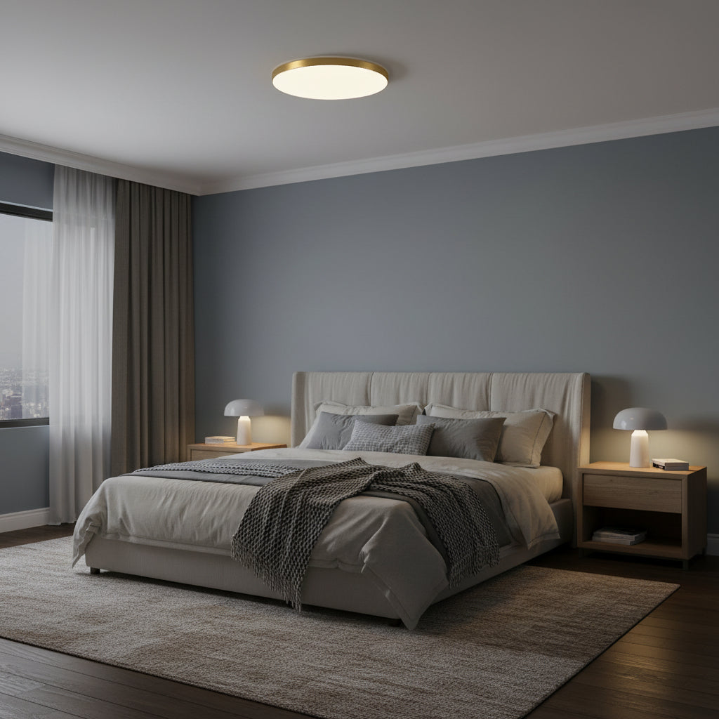 LED stropní svítidlo SOLIS 37cm 33W Cold Light Gold stropní LED svítidla Výchozí název Alessandro Design