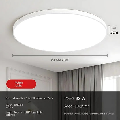 SOLIS LED stropní svítidlo 37cm 33W studené světlo Bílé LED stropní svítidlo Výchozí název Alessandro Design