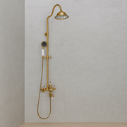 Sprchový sloup, sanitární mosaz, zlato, WZY/310/B Baterie a sprchové sloupy Výchozí název Alessandro Design