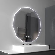 LED zrcadlo 60cm, POLIGON Sensor MotionGlow Marcello, Odmlžovací systém, Hodiny & Teploměr, Dimabila Zrcadla Marcello Výchozí název Alessandro Design