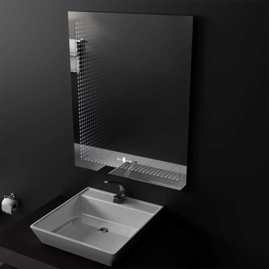 Obdélníkové LED zrcadlo, 60x80cm, Morrin Sensor MotionGlow Marcello, 3D efektová zrcadla Marcello Výchozí název Alessandro Design