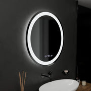 Kulaté LED zrcadlo, 60 cm, Celeste MotionGlow Marcello, Demister System, Hodiny & Teploměr, Stmívatelné, Teplé Neutrální Studené světlo 3000K/4000K/6000K Zrcadla Marcello Výchozí název Alessandro Design