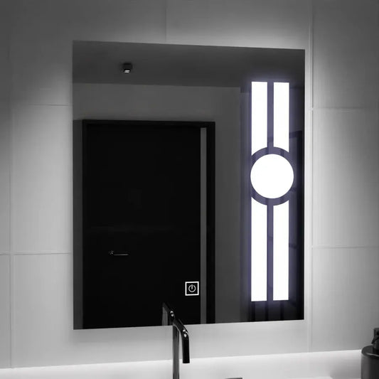 Obdélníkové LED zrcadlo, 60x80cm, Getame Touch Jednoduché LED zrcadlo Výchozí název Alessandro Design