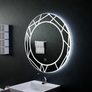 Zrcadlo LED Touch ASTRIX, 60cm, 6000K, Stmívatelné, Demister System Zrcadla Korman E Výchozí název Alessandro Design